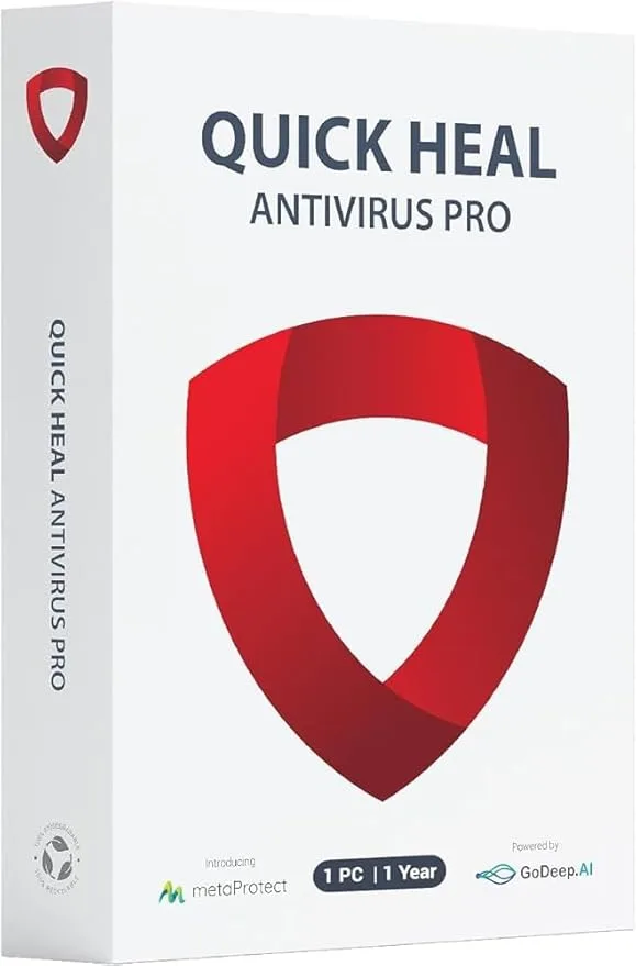 Quick Heal Antivirus Pro – 1-Year Subscription for 1 PC | Advanced Protection Made Easy